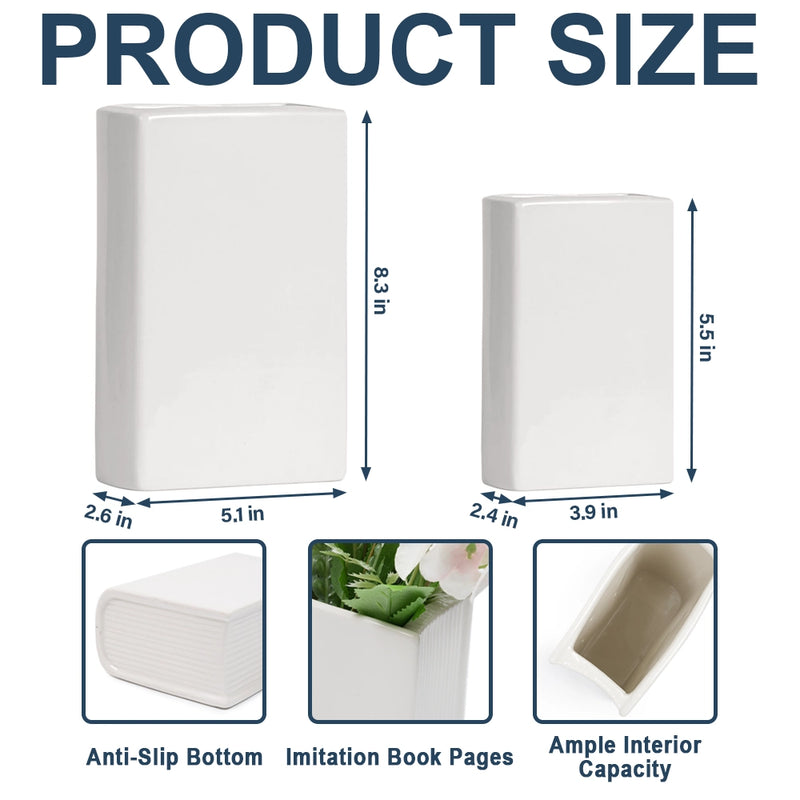 Gift For Women,Reading,Happy,Pet Lovers,Pet Mom,Dog Lovers,Dog Mom,Cat Lovers,Cat Mom,Gift For Yourself - A Girl Who Loves Books & Pets 3D Effect - Personalized Ceramic Book Vase