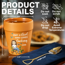 Gardening,Gift For Women,Happy - A Girl Who Loves Gardening - Personalized Plant Pot Ceramic Mug