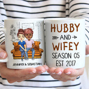 Couple marié - Cadeau d'anniversaire - Mug personnalisé