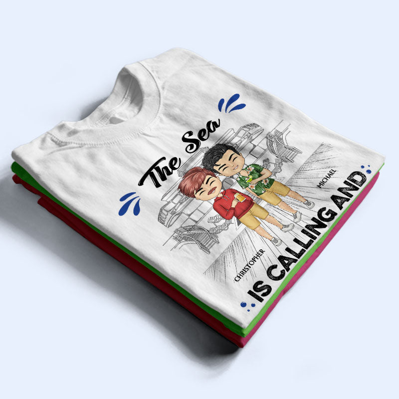 Voyager avec ses meilleurs amis : la vie est meilleure en croisière avec ses meilleurs amis - Cadeau de croisière pour les meilleures amies, sœurs - T-shirt personnalisé