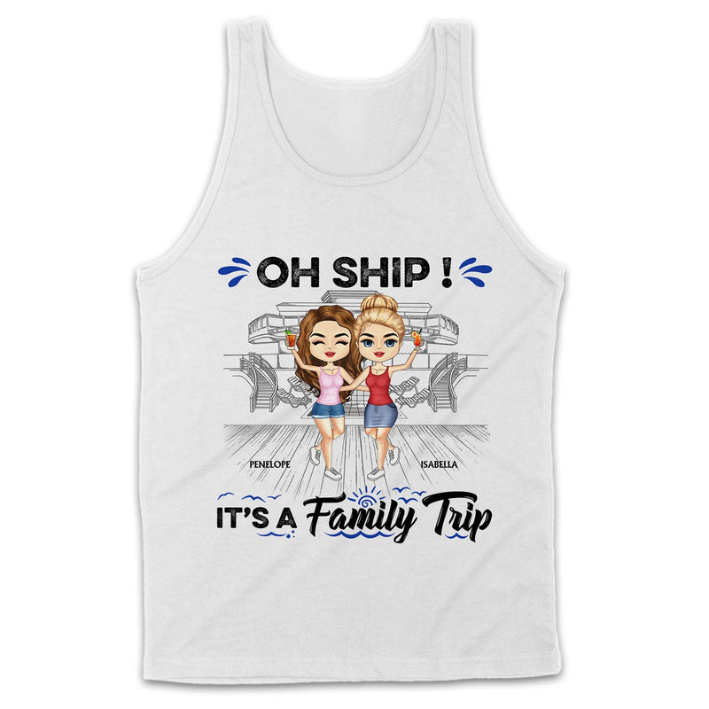 Voyager avec ses meilleurs amis : la vie est meilleure en croisière avec ses meilleurs amis - Cadeau de croisière pour les meilleures amies, sœurs - T-shirt personnalisé