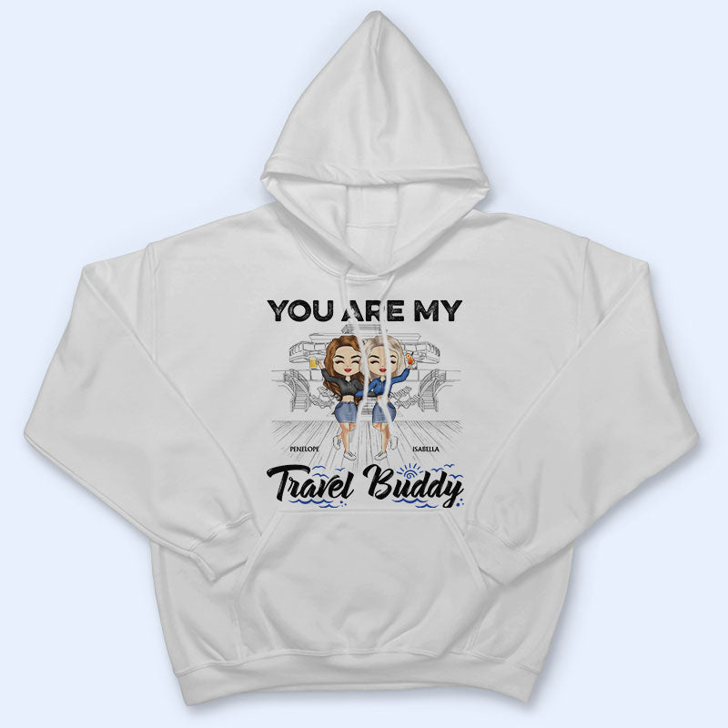 Voyager avec ses meilleurs amis : la vie est meilleure en croisière avec ses meilleurs amis - Cadeau de croisière pour les meilleures amies, sœurs - T-shirt personnalisé