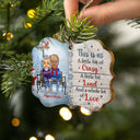 Christmas Couple The Day I Met You - Christmas Gift For Couple Husband And Wife - Personalized Wooden Ornament