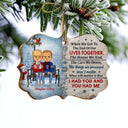 Christmas Couple The Day I Met You - Christmas Gift For Couple Husband And Wife - Personalized Wooden Ornament