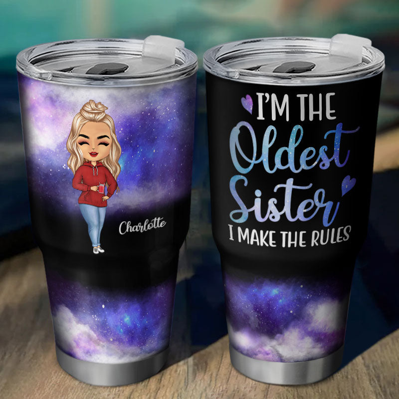 I'm The Rules Sisters Brothers - Sibling Family Gift - Personalized Custom 30 Oz Tumbler