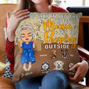 Just A Girl Who Loves Music And Dogs - Gift For Yourself - Personalized Custom Pillow