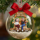 Gift For Couples,Christmas,Love,Old Couples - Together Since - Personalized 3D Acrylic Ball Ornament