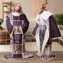 Memorial,Custom Photo,Love - Custom Photo Memorial When You Really Miss Me Hug This Blanket - Personalized Wearable Blanket With Sleeves