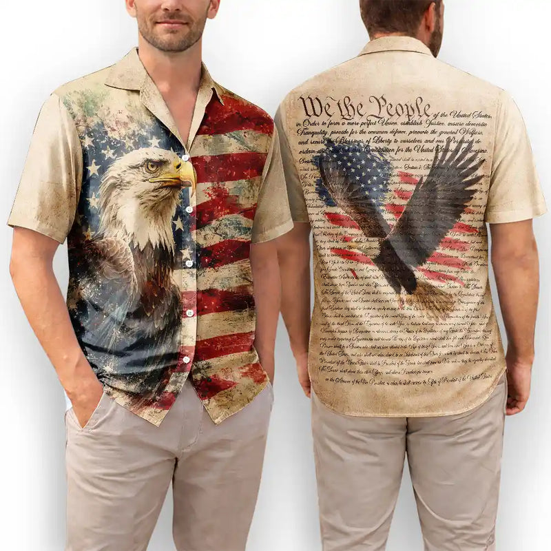 No Custom,America 250th,Independence Day - We The People America 250th Anniversary -  Hawaiian Shirt