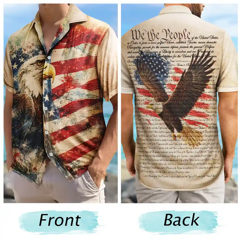 No Custom,America 250th,Independence Day - We The People America 250th Anniversary -  Hawaiian Shirt