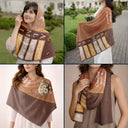 Gift For Women,Gift For Mother,Gift For Grandma,Gift For Daughter,Love,Christian - Created With A Purpose Birth Month Flower - Personalized Lightweight Soft Shawl