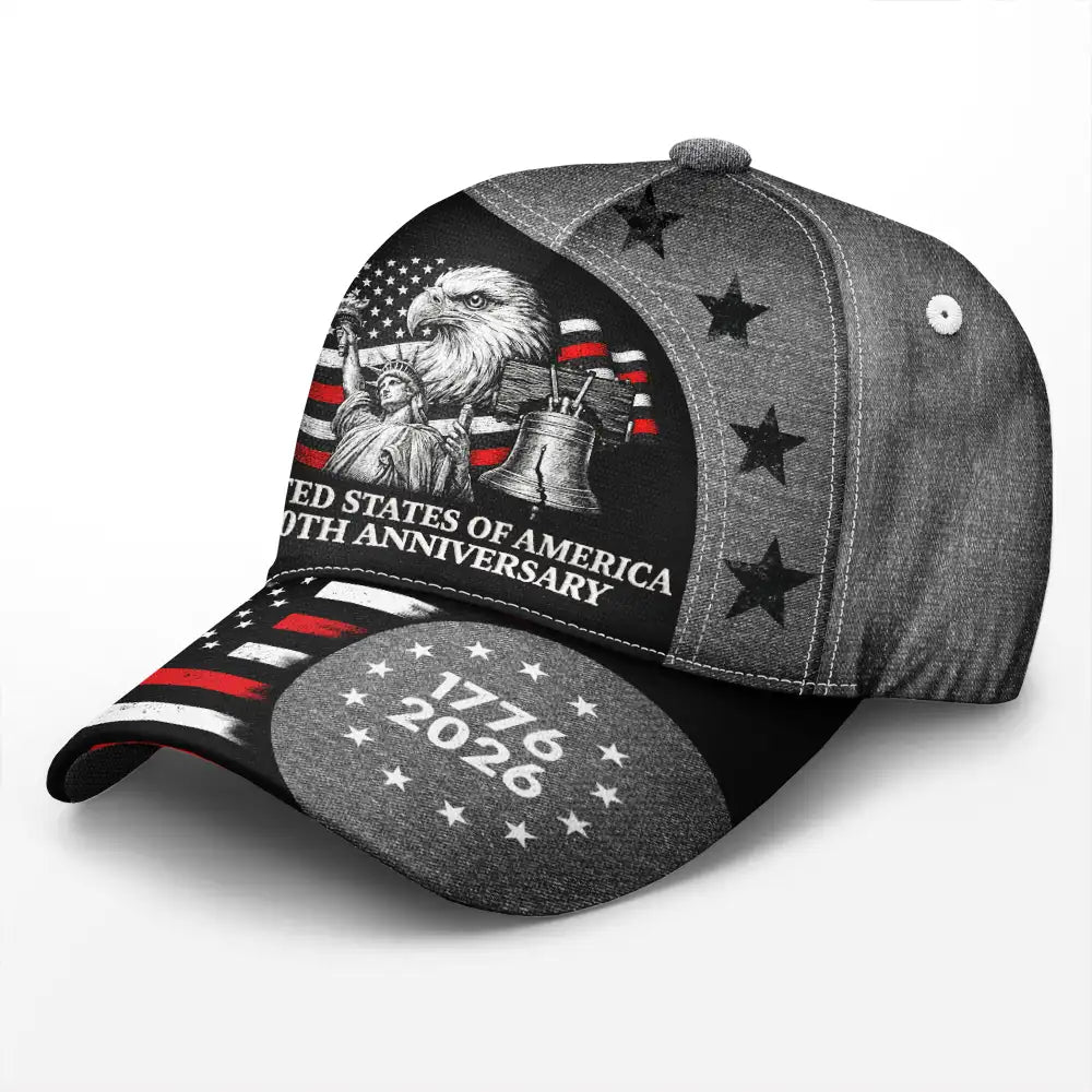 Independence Day,America 250th,Gift For Yourself,Happy,No Custom,Gift For Women,Gift For Men - 250th Anniversary US Independence Day Eagle - Classic Cap