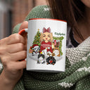 Just A Girl Boy Who Loves Dogs Cats And Christmas - Christmas Gift For Dog Lovers And Cat Lovers - Personalized Custom Accent Mug