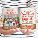 Work Made Us Colleagues - Christmas Gift For Co-worker And BFF - Personalized Custom White Edge-to-Edge Mug
