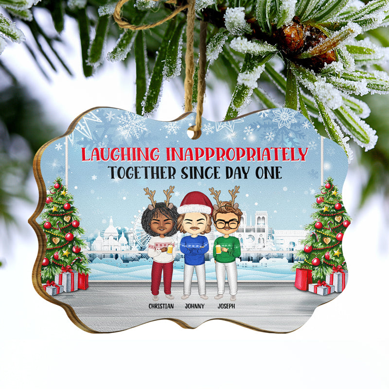 Co-Workers Are Like Christmas Lights - Christmas Gift For Colleagues And Best Friends - Personalized Custom Wooden Ornament