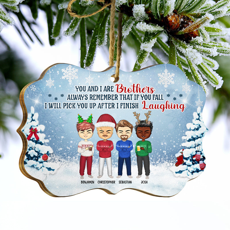 Siblings You And I Are Sisters Always Remember - Christmas Gift For Sisters And Brothers - Personalized Custom Wooden Ornament