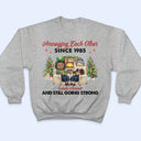 Christmas Family Chibi Old Couple Annoying Each Other Since - Gift For Couples - Personalized Custom Hoodie
