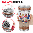 We Are More Than Friends We Are Like A Really Small Gang - Gift For Best Friends And Sisters - Personalized Custom Tumbler