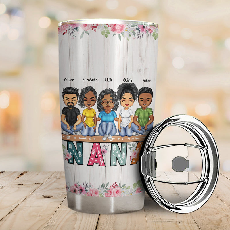 Mother & Daughters Sons From The Start - Birthday, Loving Gift For Mom, Mother, Grandma, Grandmother - Personalized Custom Tumbler