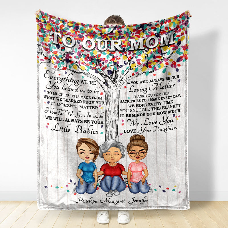 Thank You For The Sacrifices You Make Every Day - Birthday, Loving Gift For Mom, Mother, Grandma, Grandmother - Personalized Custom Fleece Blanket