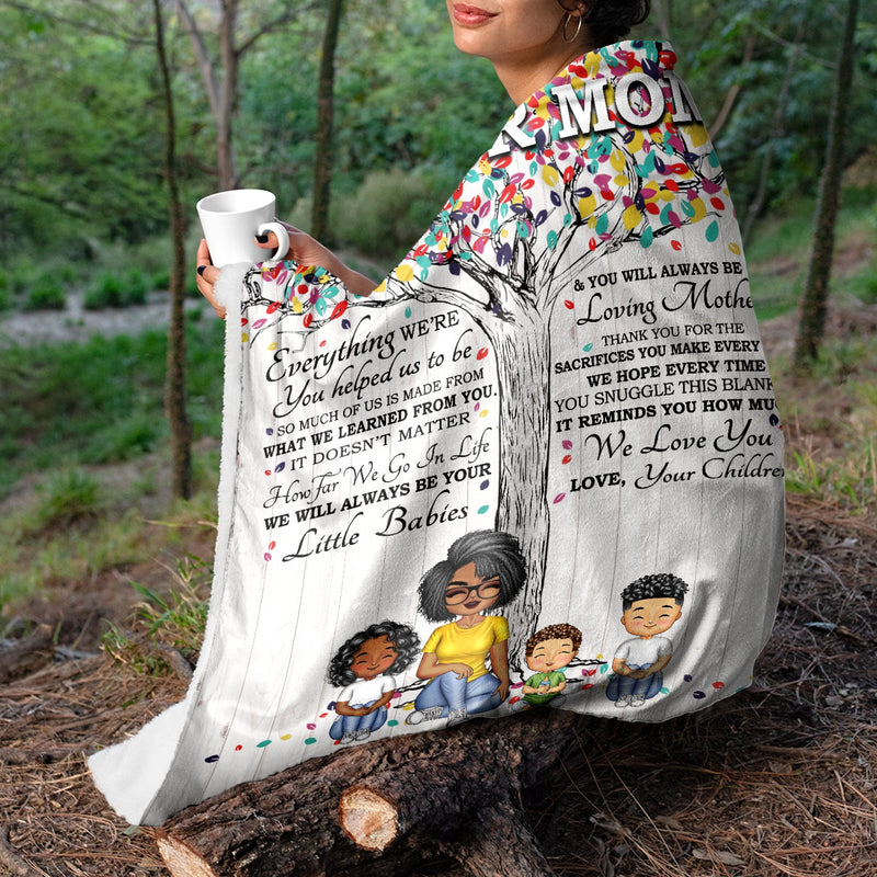 Thank You For The Sacrifices You Make Every Day - Birthday, Loving Gift For Mom, Mother, Grandma, Grandmother - Personalized Custom Fleece Blanket