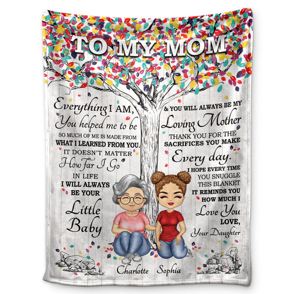 Thank You For The Sacrifices You Make Every Day - Birthday, Loving Gift For Mom, Mother, Grandma, Grandmother - Personalized Custom Fleece Blanket