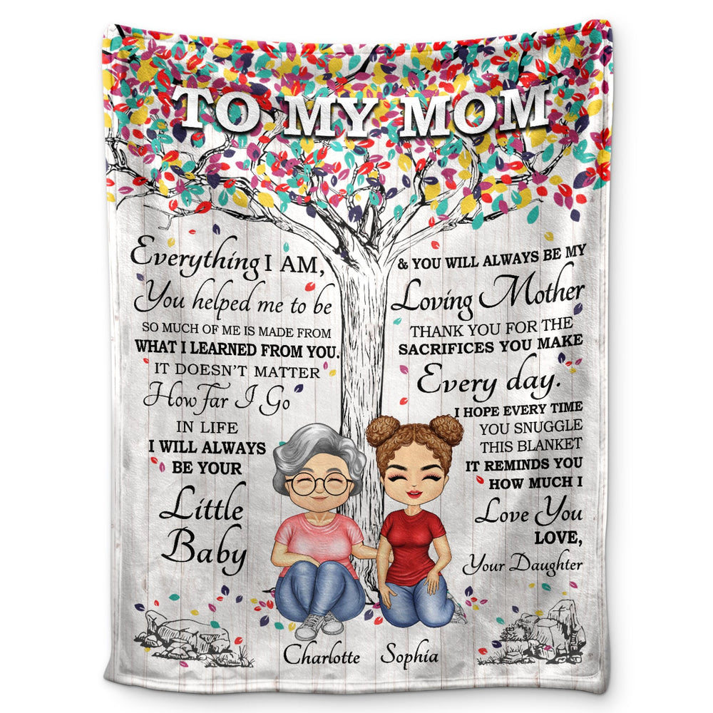 Thank You For The Sacrifices You Make Every Day - Birthday, Loving Gift For Mom, Mother, Grandma, Grandmother - Personalized Custom Fleece Blanket