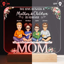 Mother And Daughters Sons Children From The Start - Birthday, Loving Gift For Mommy, Mother, Grandma, Grandmother - Personalized Custom 3D Led Light Wooden Base