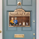 Hope You Like Animals And Kids - Anniversary, Birthday, Home Decor Gift For Spouse, Lover, Husband, Wife, Couple - Personalized Custom Shaped Wood Sign