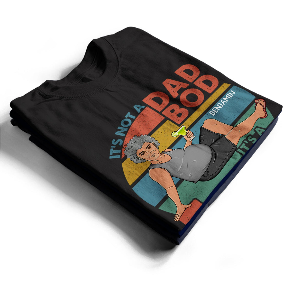 It's Not A Dad Bod It's Father Figure - Birthday, Loving Gift For Father, Papa, Grandpa, Grandfather - Personalized Custom T Shirt