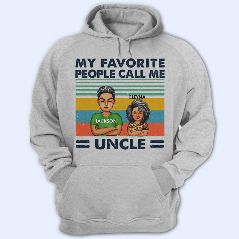 Mes personnes préférées m'appellent papa grand-père - Cadeau d'anniversaire, d'amour pour papa, père, grand-père - T-shirt personnalisé