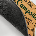 Welcome To Our Campsite - Gift For Camping Lovers, Campsite, Camping Decor, Couple, Family, Pet Lovers - Personalized Custom Doormat