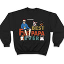 Best Dog Cat Dad Ever - Birthday Gift For Dad, Grandpa, Pet Lovers - Personalized Custom T Shirt