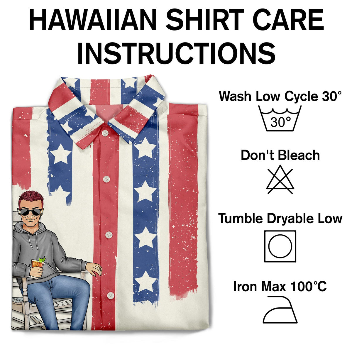 Légende Mari Papa Grand-père - Cadeau d'anniversaire pour père, famille - Chemise hawaïenne personnalisée