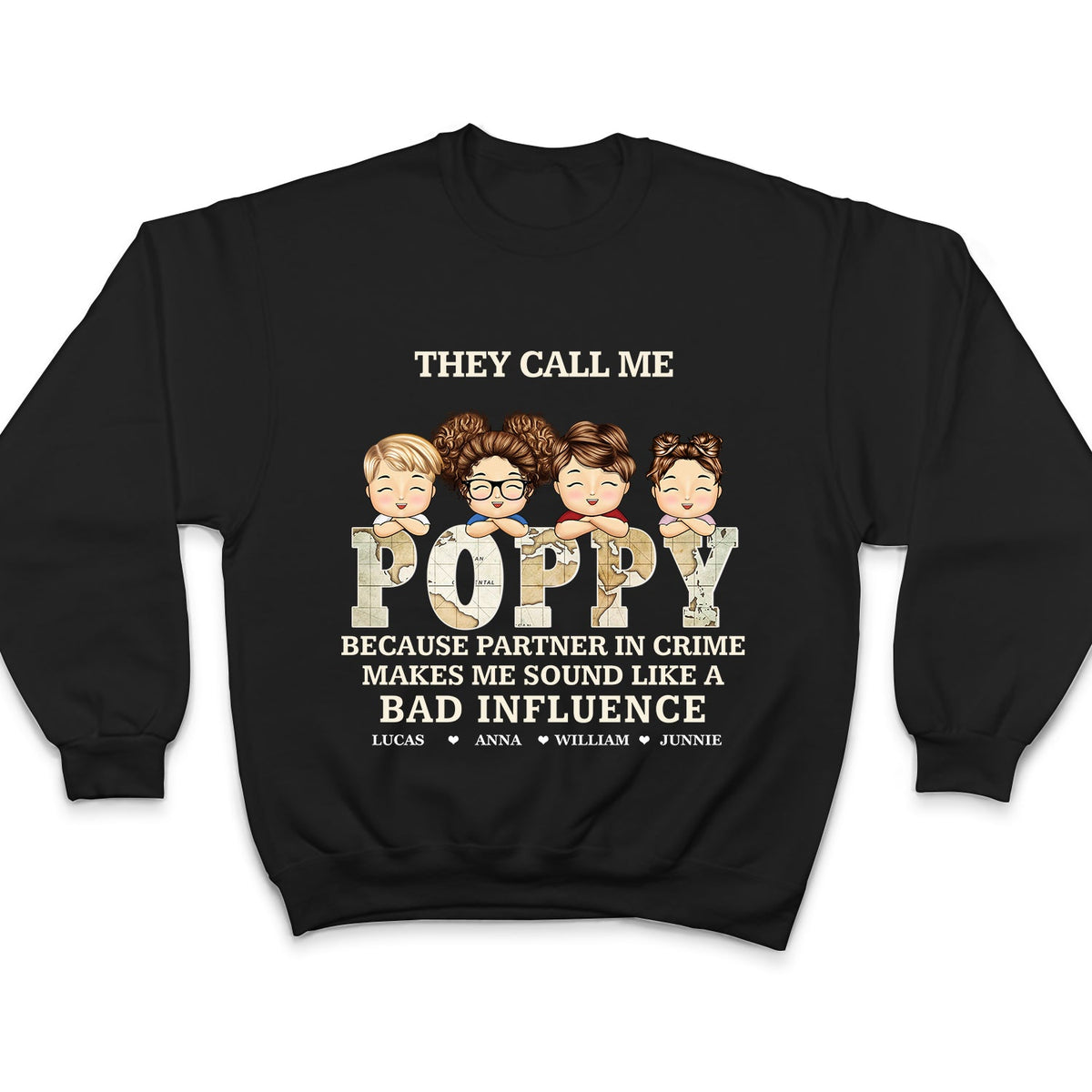 Vintage Map Title They Call Me Papa Because Partner In Crime - Birthday, Loving Gift For Dad, Father, Grandpa, Grandfather - Personalized Custom T Shirt