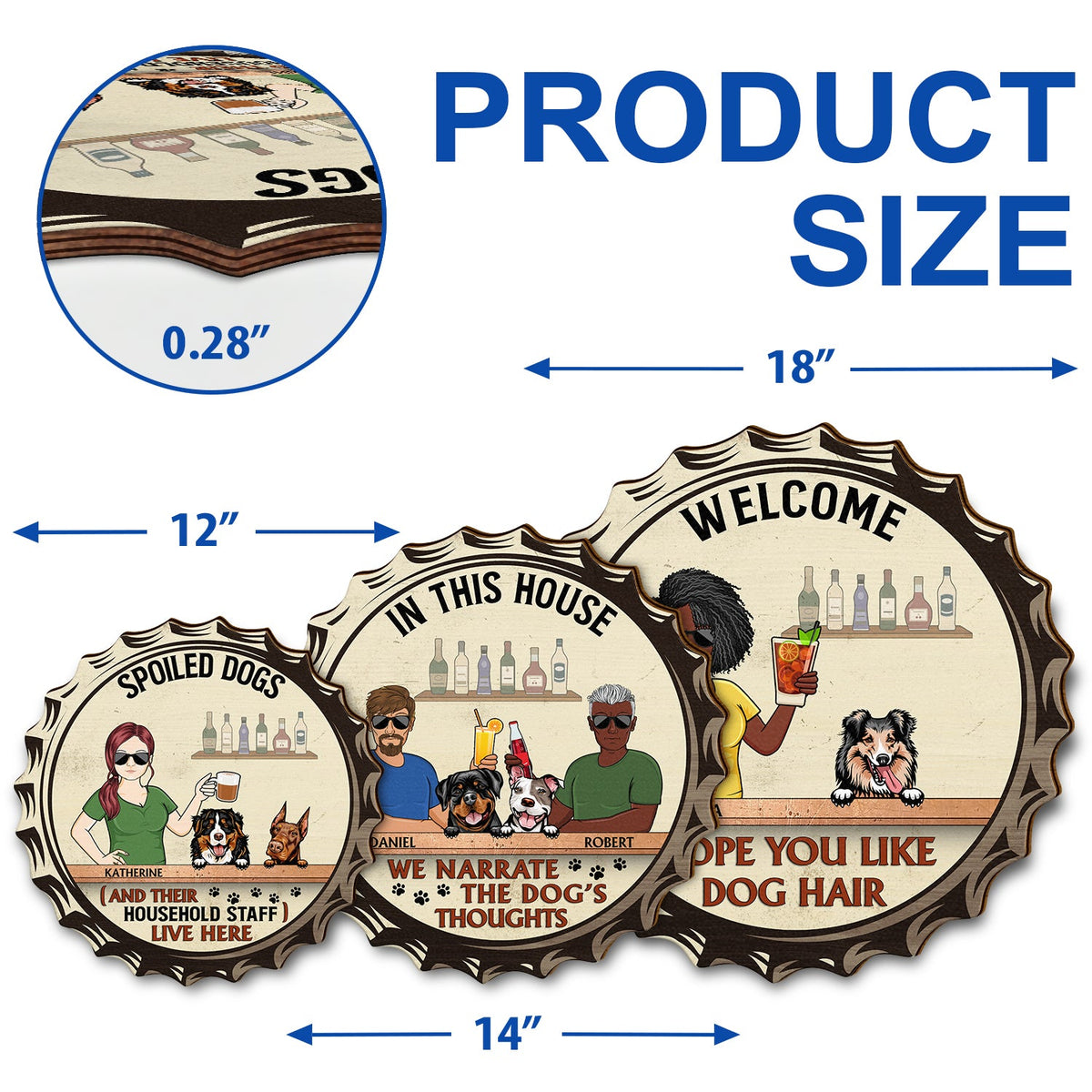 Welcome Hope You Brought Alcohol - Birthday, Loving Home Decor Gift For Dog Mom, Dad, Pet Owner - Personalized Custom Shaped Wood Sign