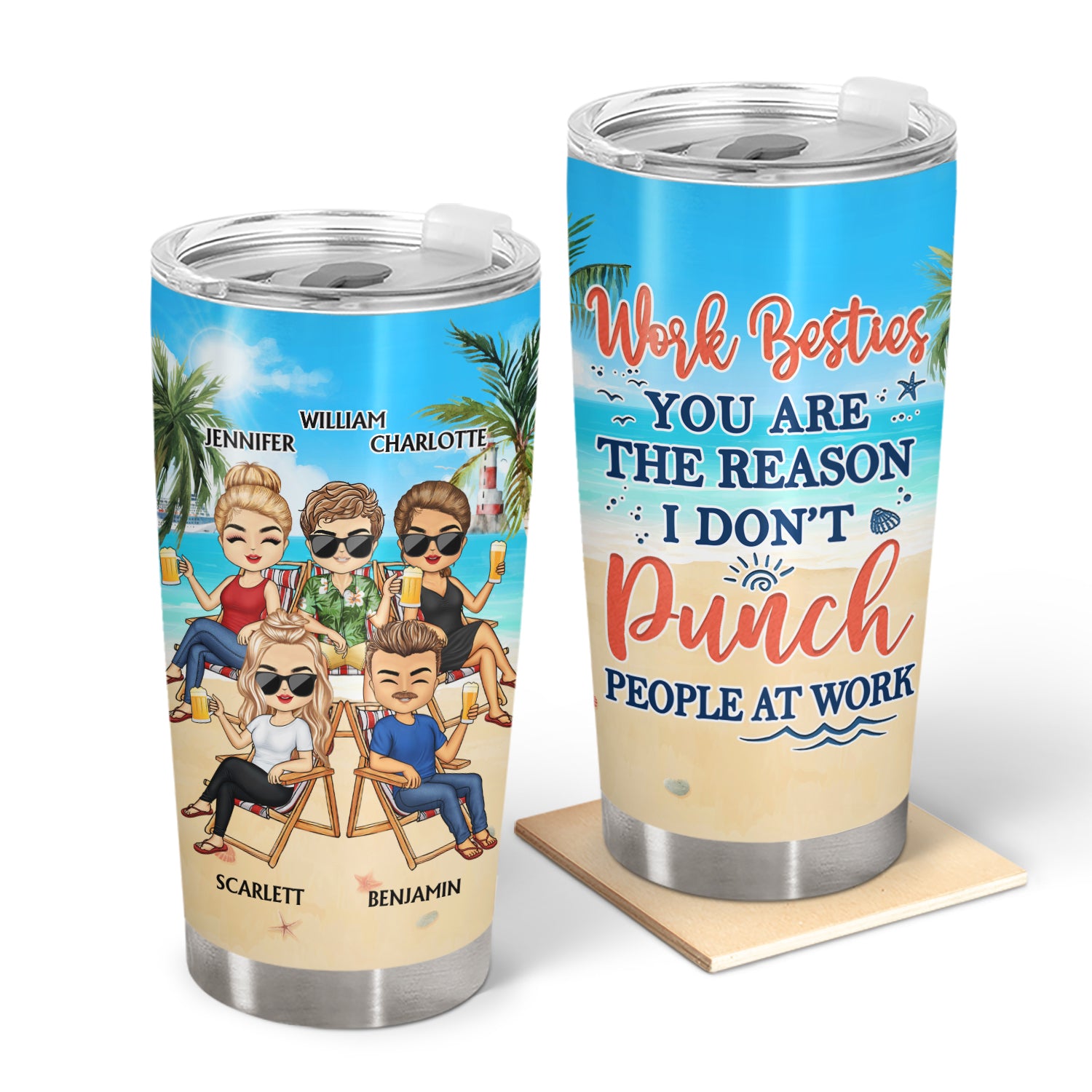 Work Made Us Colleagues Just Remember If We Get Caught - Birthday Gifts For Friends, Besties, Soul Sisters, BFF - Personalized Custom Tumbler
