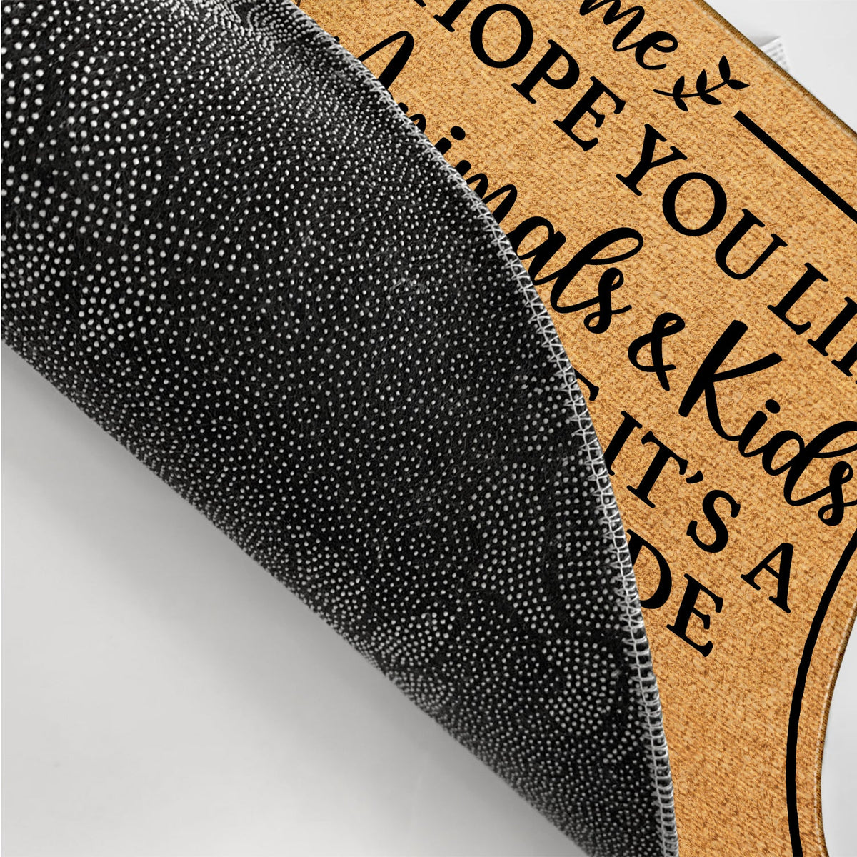 Hope You Like Animals And Kids - Home Decor Gift For Single Mom, Dad, Pet Lovers - Personalized Doormat