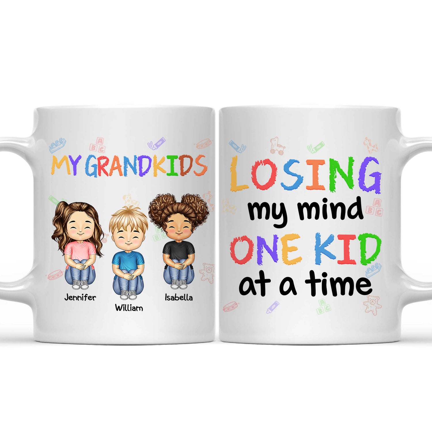 Our Grandkids Children - Loving Gift For Mother, Father, Grandma, Grandpa - Personalized Custom Mug