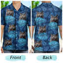 Custom Photo Tropical Funny Family Pet Face - Gift For Men, Best Friends, Siblings, Dog And Cat Lovers - Personalized Custom Hawaiian Shirt
