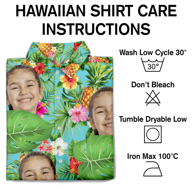 Custom Photo Tropical Funny Family Pet Face - Gift For Men, Best Friends, Siblings, Dog And Cat Lovers - Personalized Custom Hawaiian Shirt