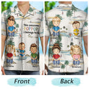 This Awesome Papa Daddy Belongs To - Loving Gift For Mother, Father, Grandma, Grandpa - Personalized Custom Hawaiian Shirt