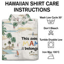 This Awesome Papa Daddy Belongs To - Loving Gift For Mother, Father, Grandma, Grandpa - Personalized Custom Hawaiian Shirt