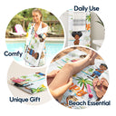 Nana Papa Mom Daddy - Cadeau d'amour pour mère, père, grand-mère, grand-père - Serviette de plage personnalisée