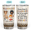 You Are The Reason I Don't Punch People At Work Leopard - Funny, Anniversary, Birthday Gifts For Colleagues, Coworker, Besties - Personalized Tumbler