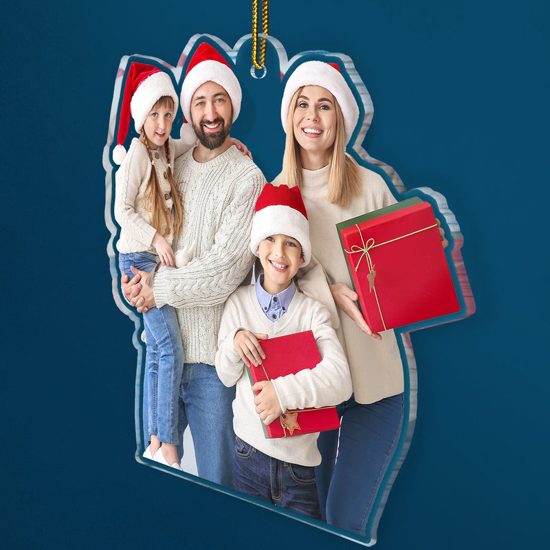 Photo personnalisée en famille - Cadeau de Noël pour la famille et les parents - Décoration photo personnalisée en acrylique