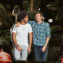 Custom Photo Besties Colleagues Sisters - Christmas Gift For Best Friends, Siblings - Personalized Acrylic Photo Ornament