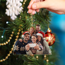 Custom Photo Besties Colleagues Sisters - Christmas Gift For Best Friends, Siblings - Personalized Acrylic Photo Ornament