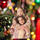 Custom Photo Besties Colleagues Sisters - Christmas Gift For Best Friends, Siblings - Personalized Acrylic Photo Ornament