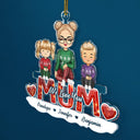 We Love You - Christmas Gift For Mothers And Grandma - Personalized Cutout Acrylic Ornament